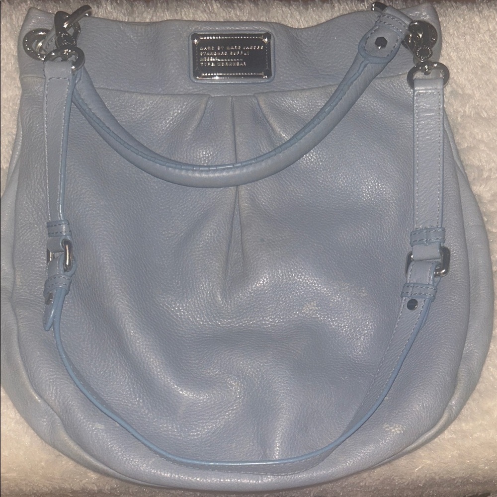 Marc by Marc Jacobs Light Grey Leather Shoulder Bag